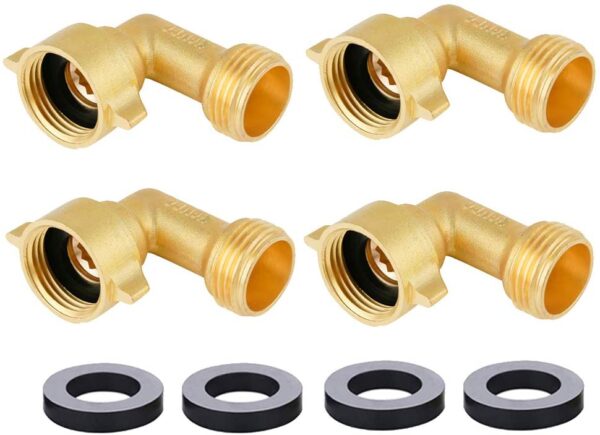 90 Degree Brass Garden Hose Elbow - Image 10