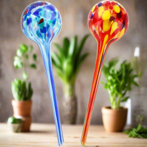 Indoor Plant Watering Globes – Automatic Self-Watering Aqua Bulbs, Large Hand-Blown Decorative Glass for Healthy Plants