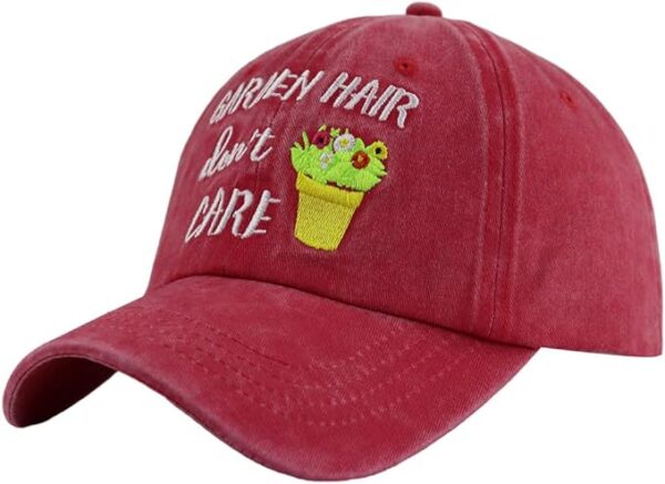 Embroidered Washed Cotton Baseball Caps - Image 2