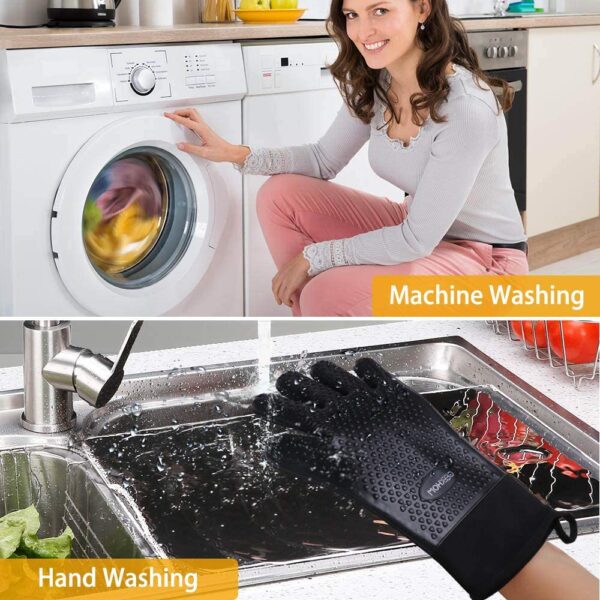 Heat Resistant Oven Mitts And Grilling Gloves - Image 6