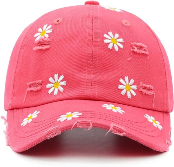 Embroidered Washed Cotton Baseball Caps - Image 12