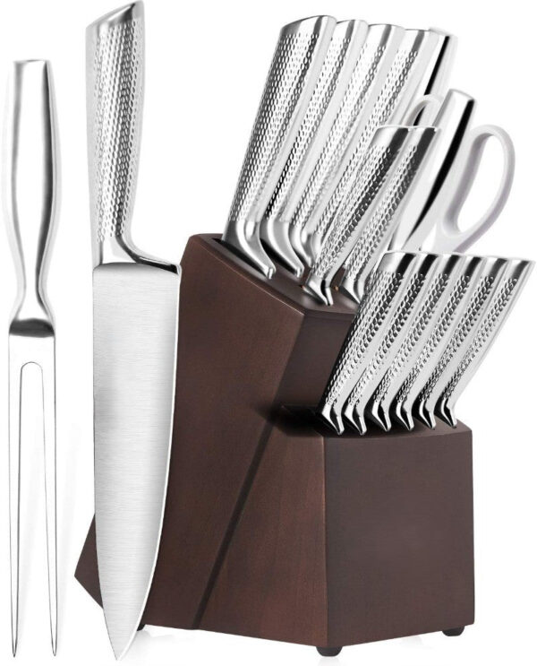 Premium German Steel Kitchen Knife Set 15-Piece