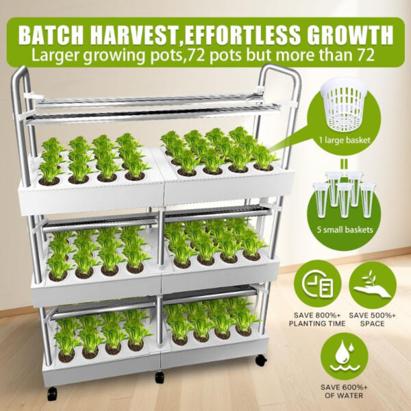 Indoor Hydroponics Growing System - High Yield Vertical Gardening Kit - Image 8