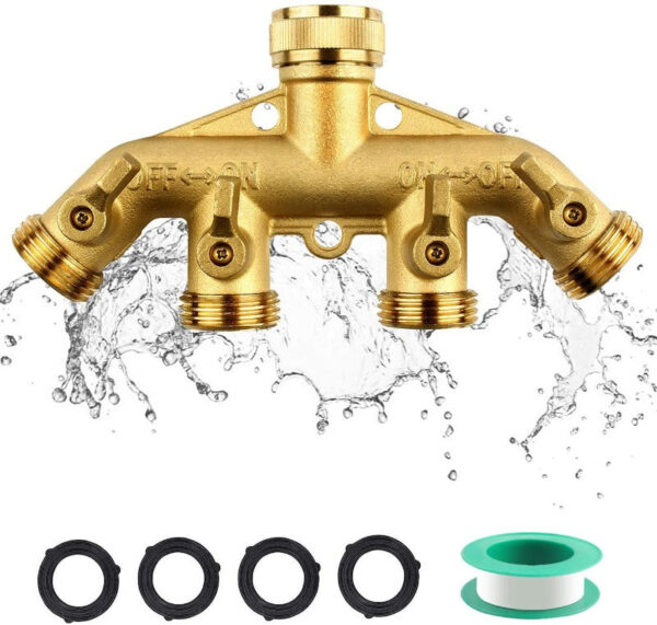 Brass Garden Hose Splitters - Image 8