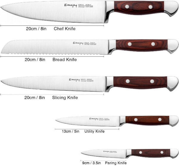 Superior High Carbon Kitchen Knife Set - Image 2