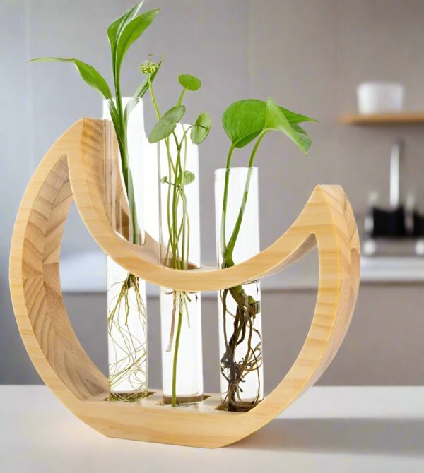 Plant Propagation Station - Wall Hanging Terrarium with Stand - Image 6