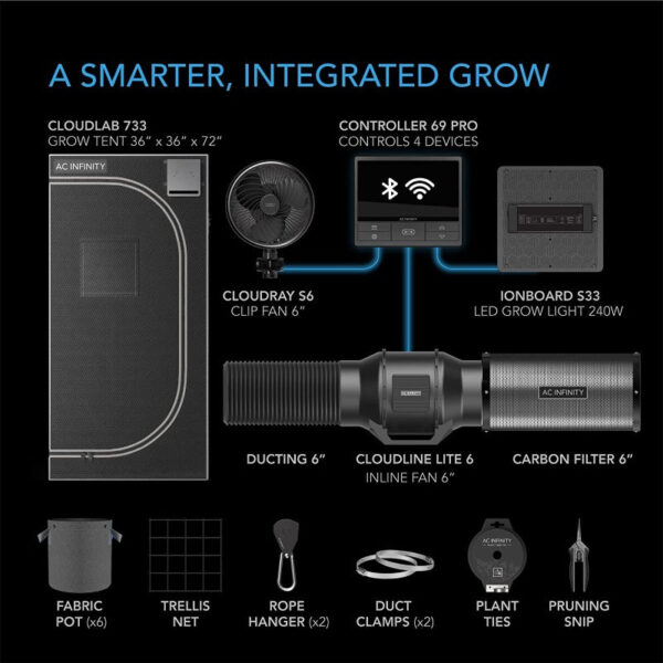 AC Infinity Advance Grow Tent Systems - Complete Plant Grow Kits With WiFi-Control - Image 11