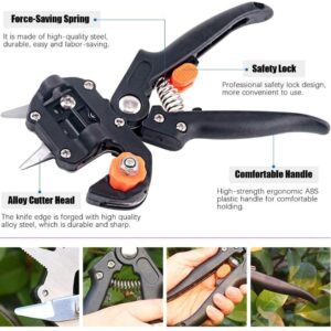 Alternative view of Grafting Tools Kit with Pruning Shears - Professional Plant Branch Cutting Tool Set