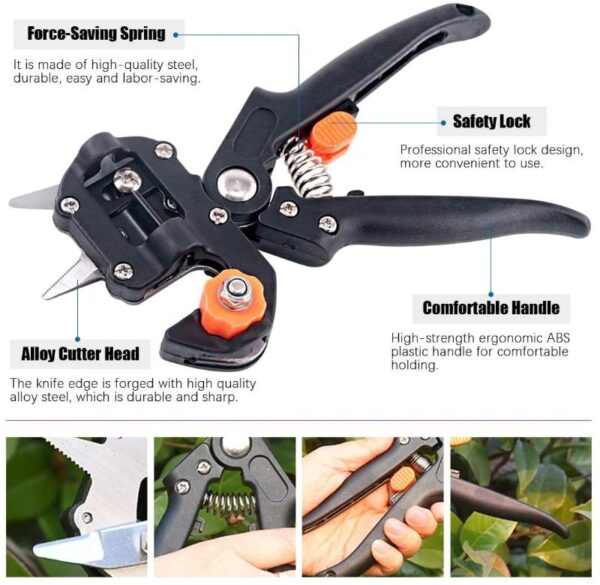 Grafting Tools Kit with Pruning Shears - Professional Plant Branch Cutting Tool Set - Image 2