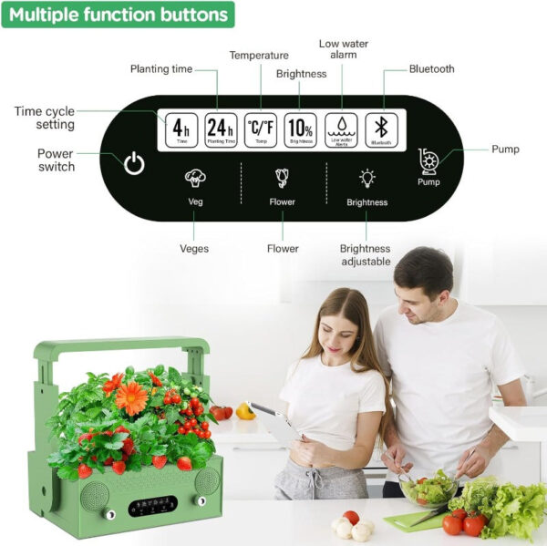 Hydroponics Growing System With Bluetooth Speaker - Image 6