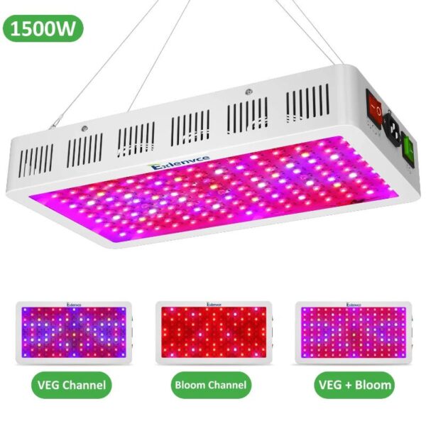 1500W Full Spectrum LED Grow Light | Veg & Bloom Mode | Daisy Chain - Image 8