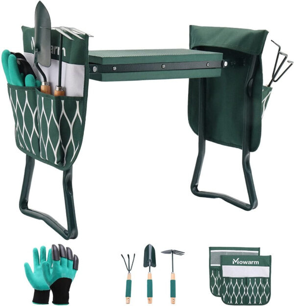 Garden Kneeler With Tools