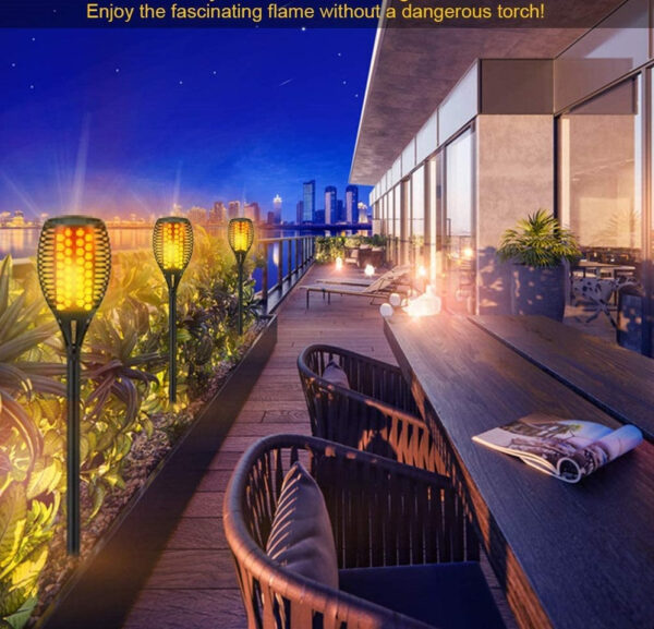 Flickering Flame Solar Torch Lights - Image 8