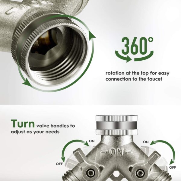 Nickel Plated Hose Splitter - Image 3