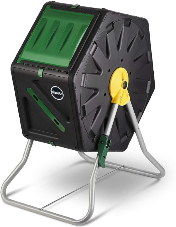 Outdoor Tumbling Composter Bin 43 Gallon | Dual Chamber Rotating Compost Tumbler - Image 7