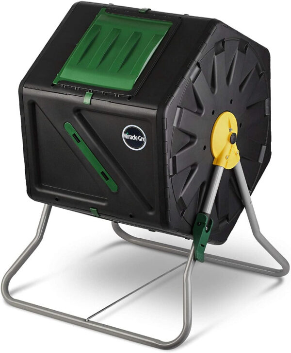 Outdoor Tumbling Composter Bin 43 Gallon | Dual Chamber Rotating Compost Tumbler - Image 8