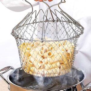 Alternative view of Foldable Steam Fry Cooking Basket