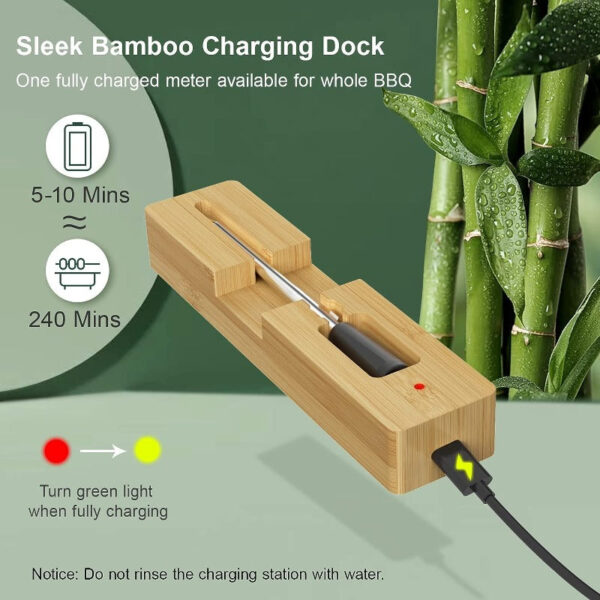 Wireless Meat Thermometer Bluetooth with Ceramic Probe, Heat Resistant With Smart App - Image 8