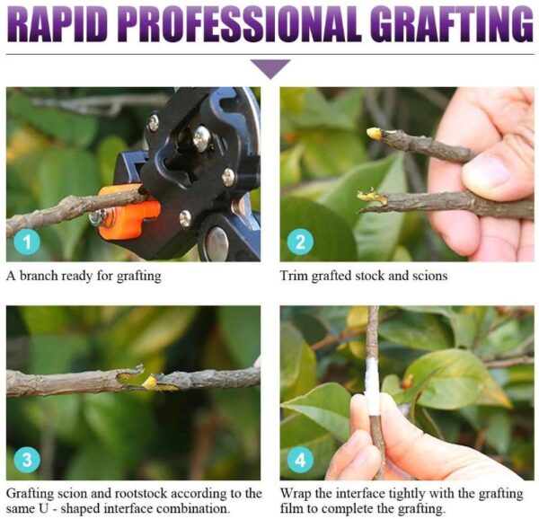 Grafting Tools Kit with Pruning Shears - Professional Plant Branch Cutting Tool Set - Image 5