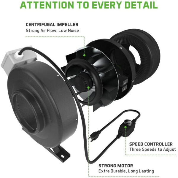 Grow Room Ventilation Kit 8" - Image 3