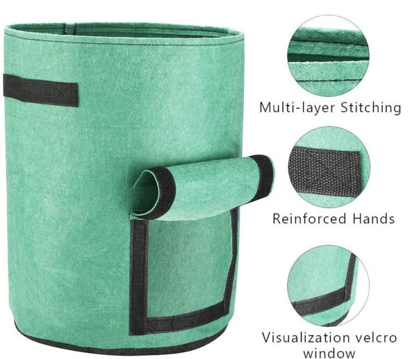Fabric Garden Grow Bags Mix - Image 3