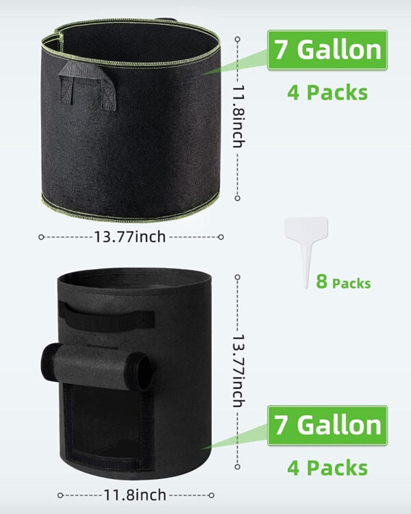 Fabric Garden Grow Bags Mix - Image 11