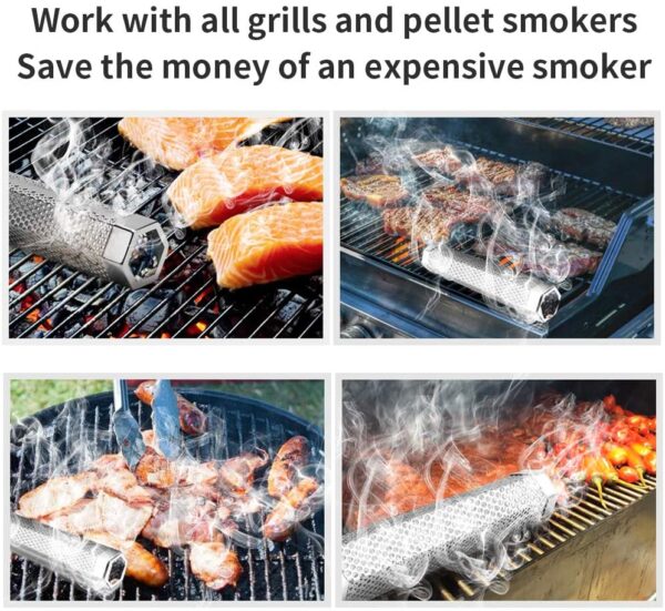 Pellet Smoker Tube For BBQ Grills - Image 2