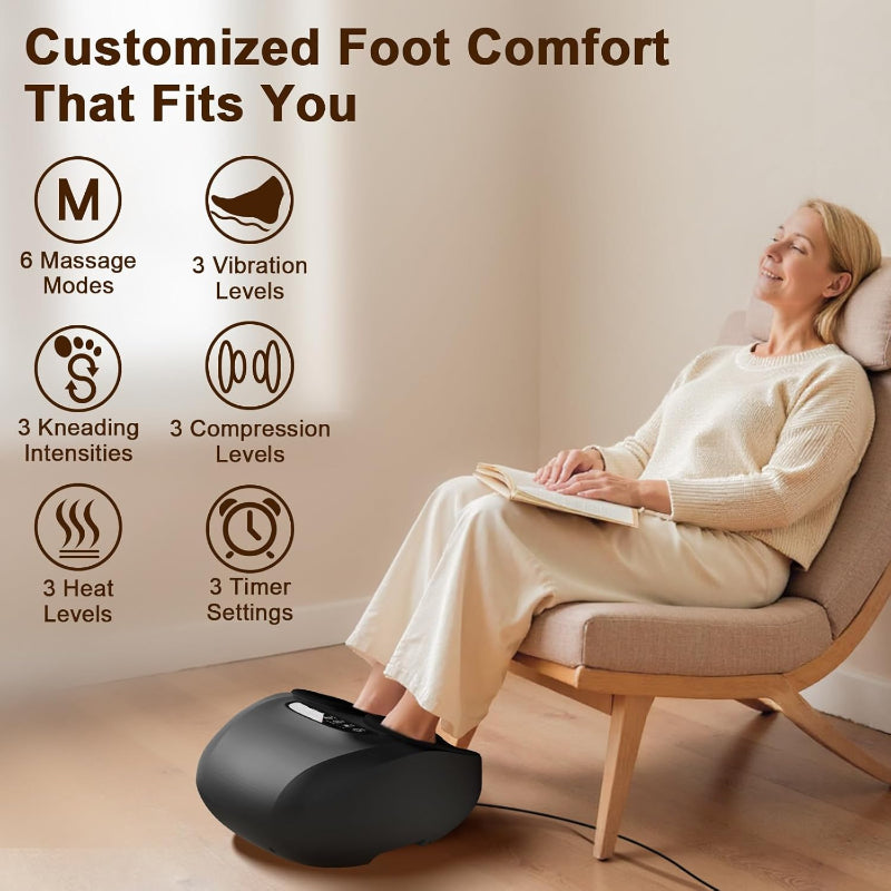 Shiatsu Foot Massager with Heat | Feet Pain Relief & Relaxation