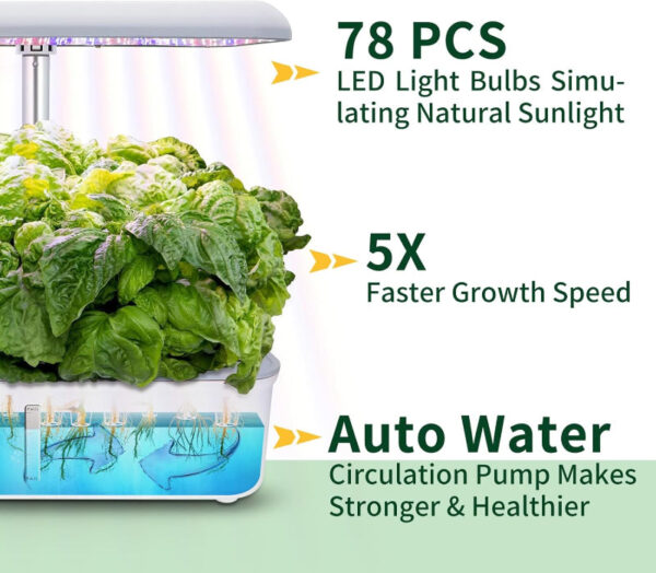 Hydroponic Growing System Kit | 14-Pod Indoor Herb Garden with WiFi Control - Image 5