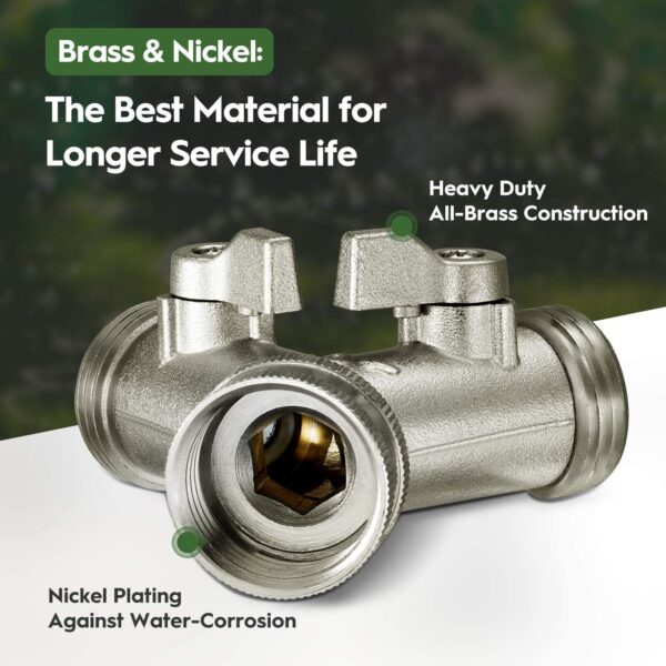 Nickel Plated Hose Splitter - Image 2