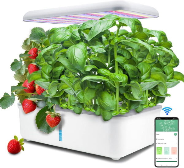 Hydroponic Growing System Kit | 14-Pod Indoor Herb Garden with WiFi Control