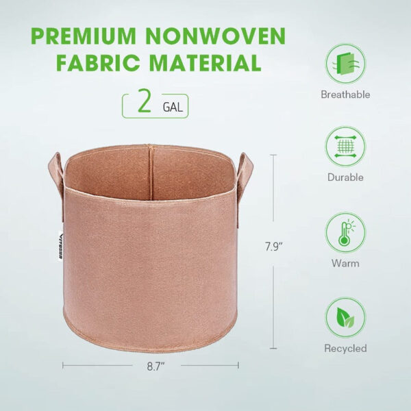 Premium Garden Grow Bags Beige - Image 9