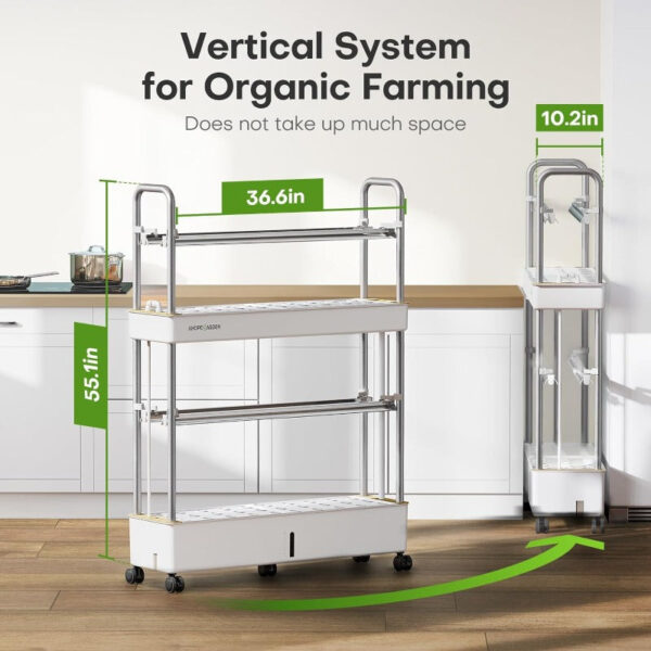 Indoor Hydroponics Growing System - High Yield Vertical Gardening Kit - Image 6