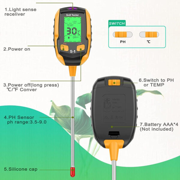 4 in 1 Digital Soil Tester - Image 3