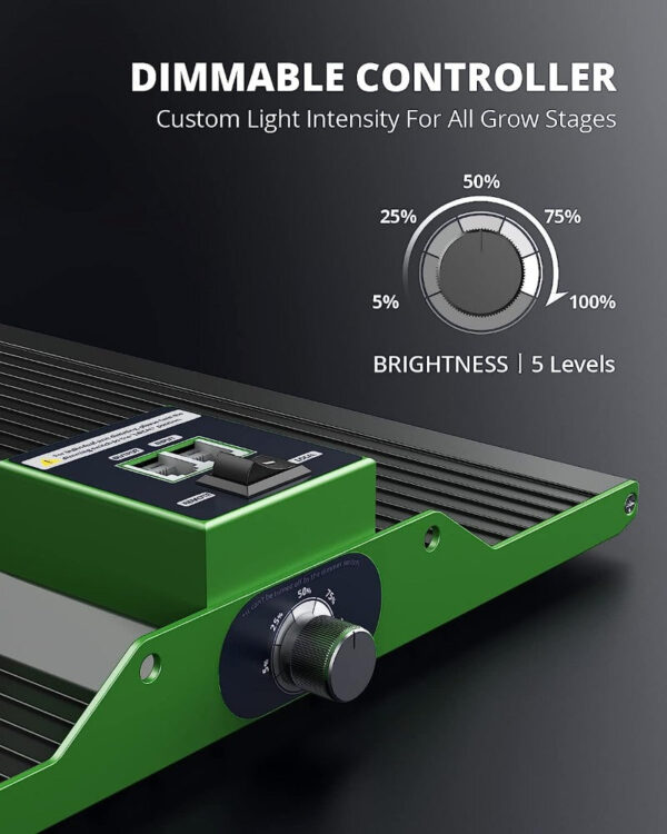 Dimmable Full Spectrum LED Grow Light for Seed Starting, Vegetables & Indoor Plants - Daisy Chain - Image 2