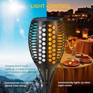 Alternative view of Flickering Flame Solar Torch Lights