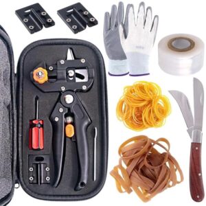 Grafting Tools Kit with Pruning Shears - Professional Plant Branch Cutting Tool Set