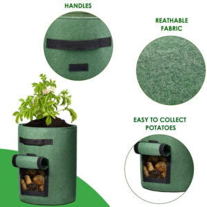 Alternative view of Potato Grow Bags Green