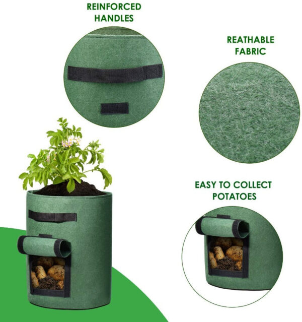 Potato Grow Bags Green - Image 2