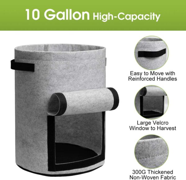 Vegetable Grow Bags 10-Gallon - Image 3