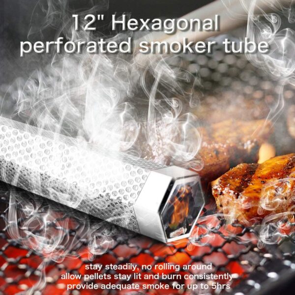 Pellet Smoker Tube For BBQ Grills - Image 3