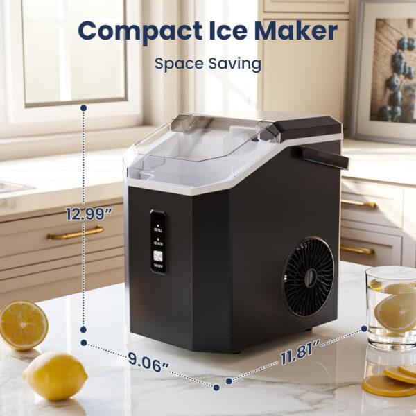 Nugget Ice Maker Countertop with Self-Cleaning, 35lbs/24H, Portable Sonic Ice Machine - Image 6