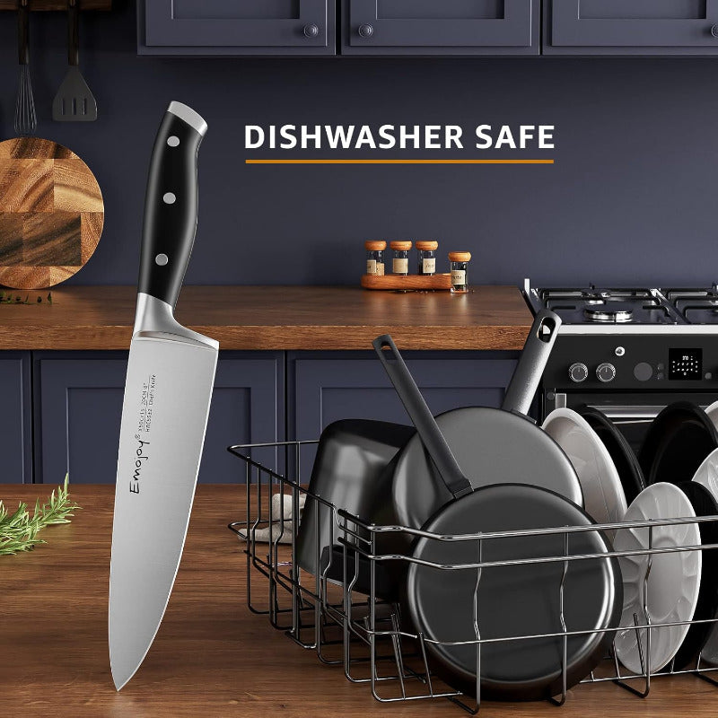 18-Piece Kitchen Knife Set with Block | Stainless Steel Knives & Sharpener