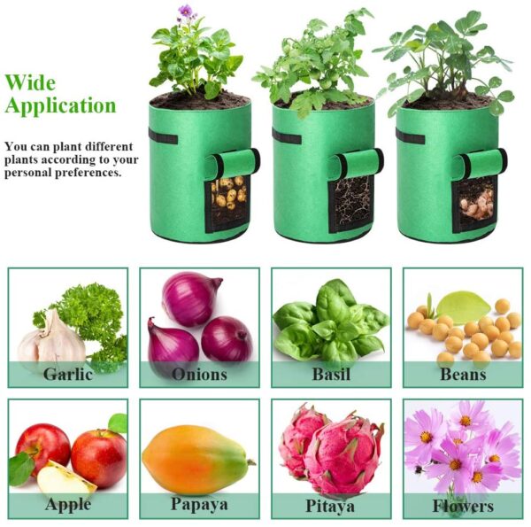Vegetable Grow Bags Green - Image 8