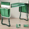 Garden Kneeler & Seat - Foldable Stool with Soft Pad & Tool Pouches