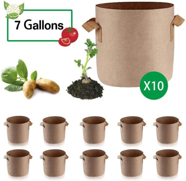 Grow Bags Beige 10 Pack - Image 12