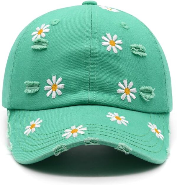 Embroidered Washed Cotton Baseball Caps - Image 13