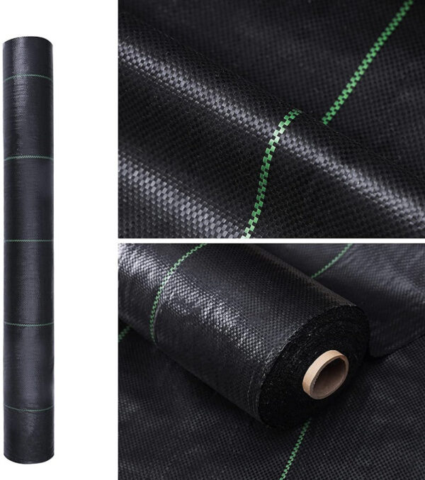 Premium Weed Barrier Landscape Fabric - Heavy-Duty Weed Control Mat for Gardens - Image 12