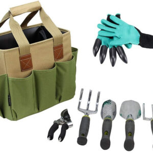 Garden Tools Set With Bucket Organizer