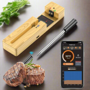 Wireless Meat Thermometer Bluetooth with Ceramic Probe, Heat Resistant With Smart App